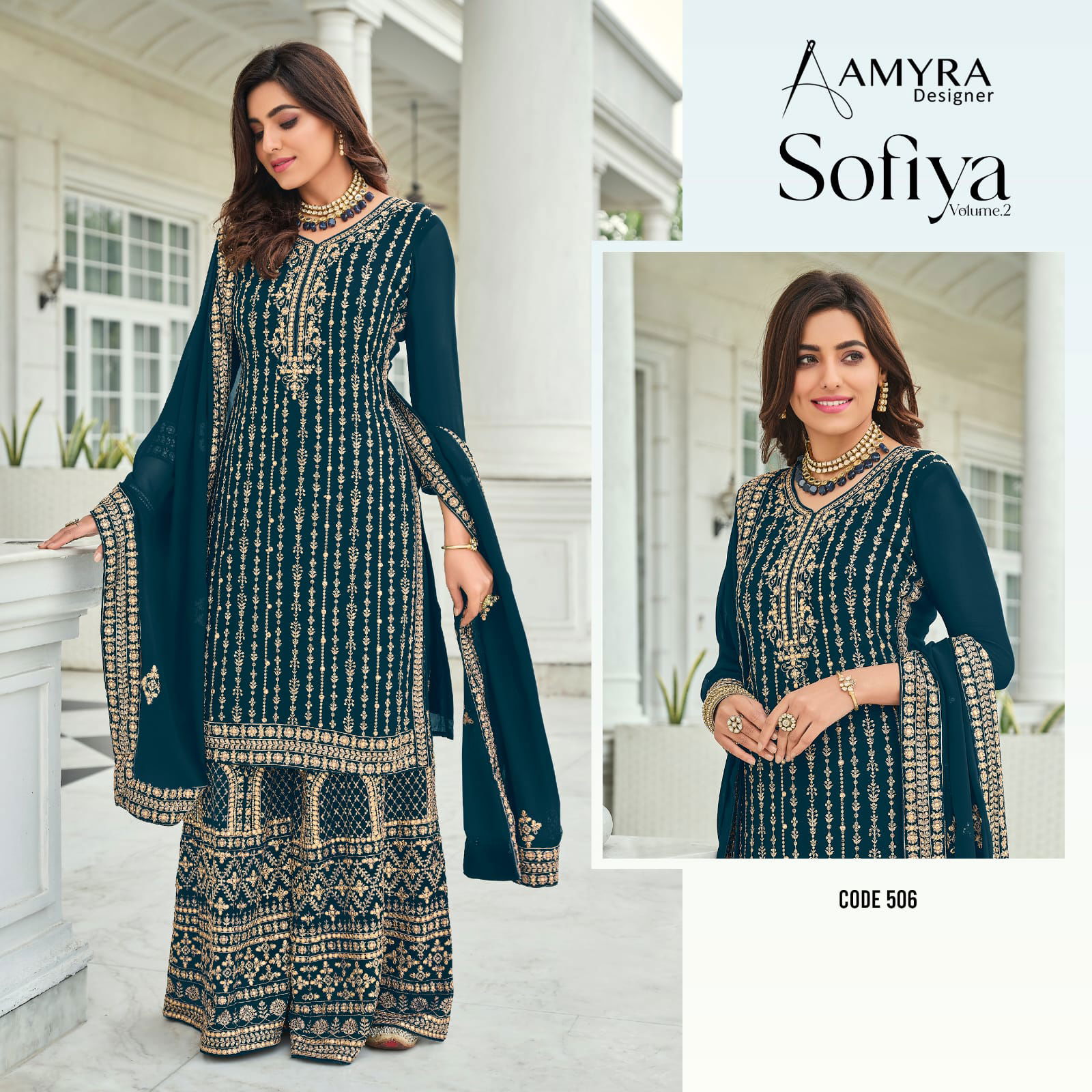 Amyra Sofiya vol 2 Heavy Wedding Wear Wholesale Georgette Salwar Suits Catalog